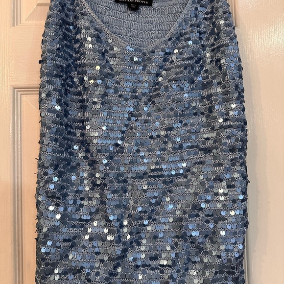 Boston Proper Sparkling Blue Camisole - Picture 2 of 4
